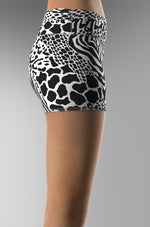 Cargar imagen en el visor de la galería, BW_Animal_Print_Collage_White
